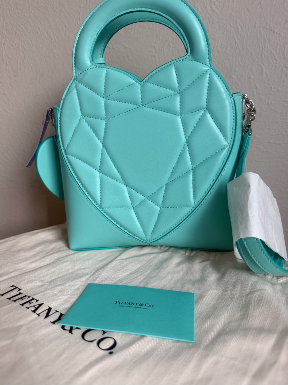 Tiffany & Co. Tiffany Blue Quilted Heart Mini Top-Handle Bag - Picture 4 of 12